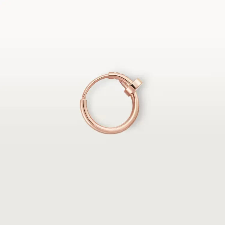 Mini Hoop Earring Rose Gold Vermeil Single Piece
