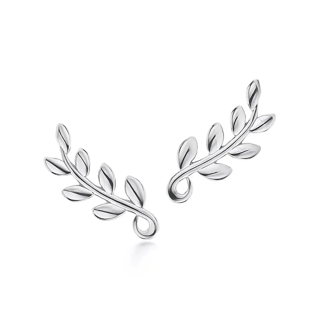 Paloma Picasso Olive Leaf Silver Earrings