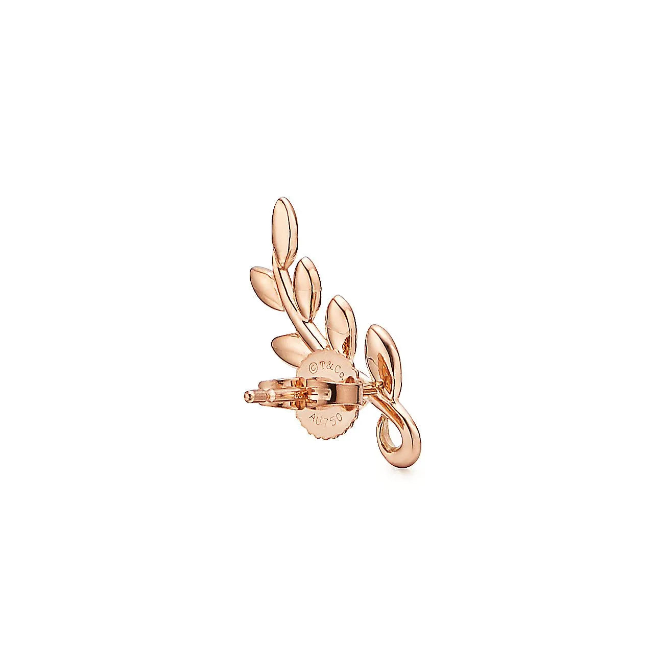 Paloma Picasso Olive Leaf Silver Rose Gold Earrings