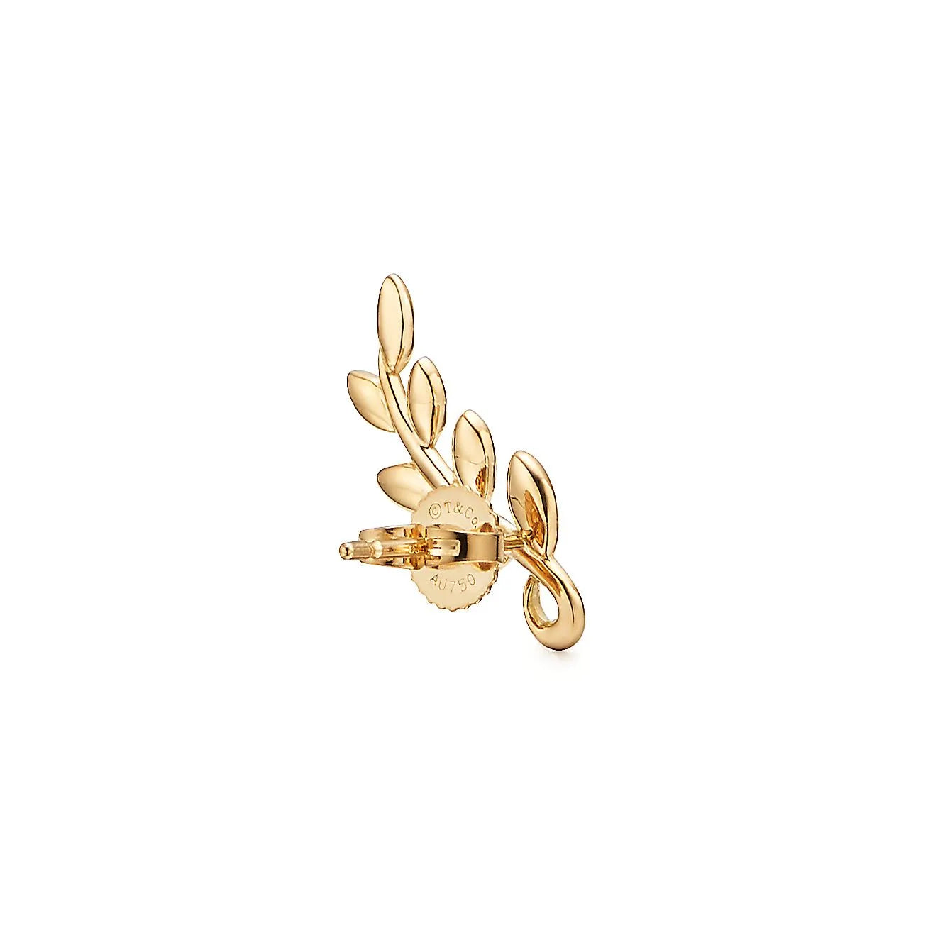 Paloma Picasso Olive Leaf Silver Yellow Gold Earrings