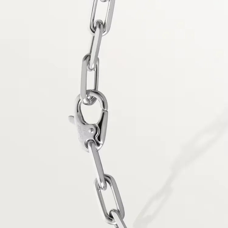 Santos Chain Bracelet White Gold Vermeil Refined