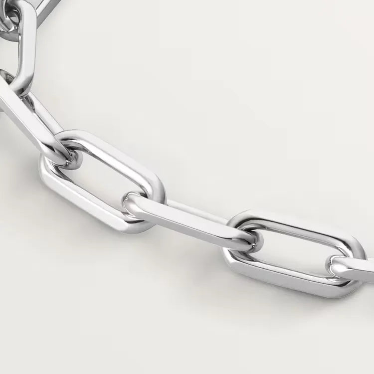 Santos Chain Bracelet White Gold Vermeil Refined