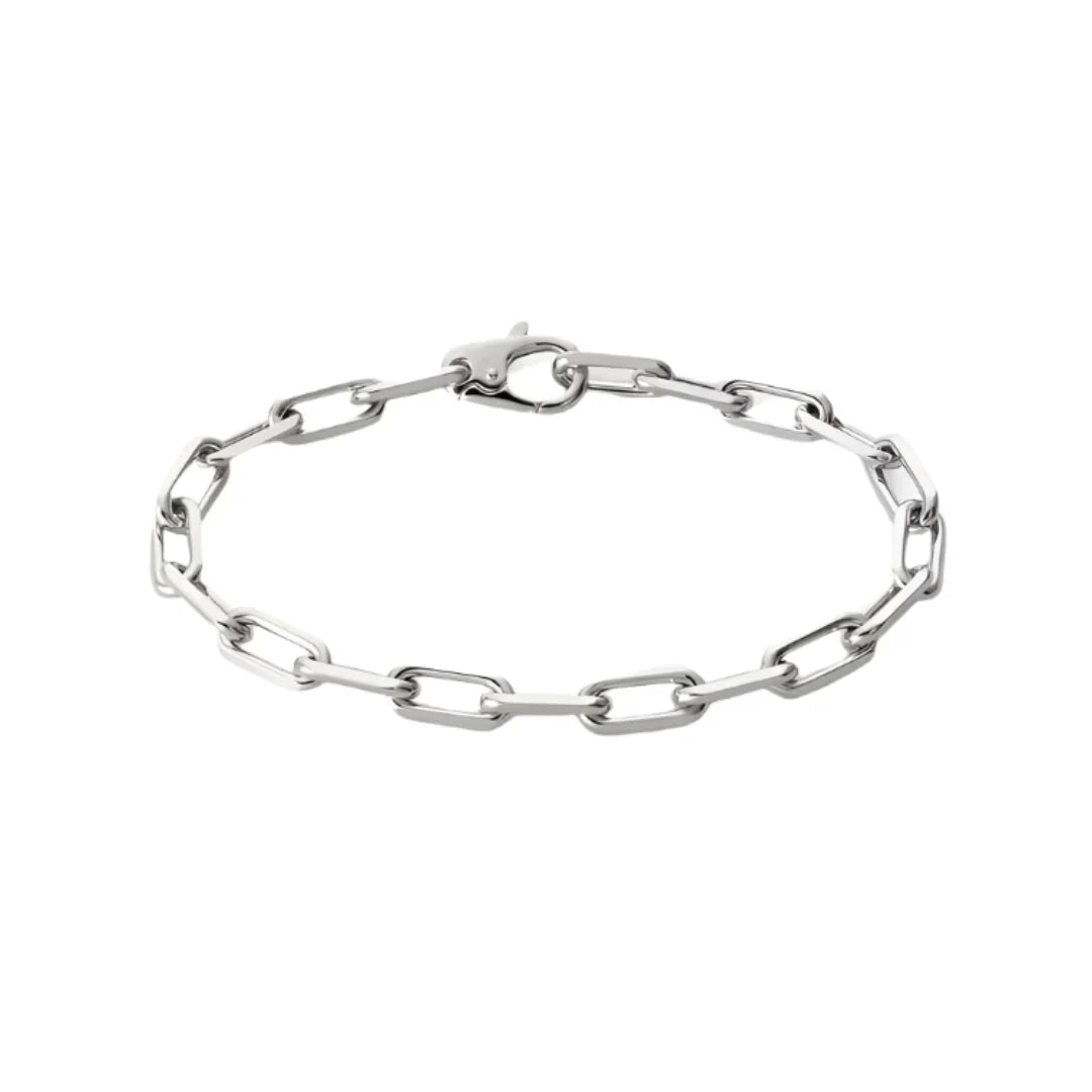 Santos Chain Bracelet White Gold Vermeil Refined