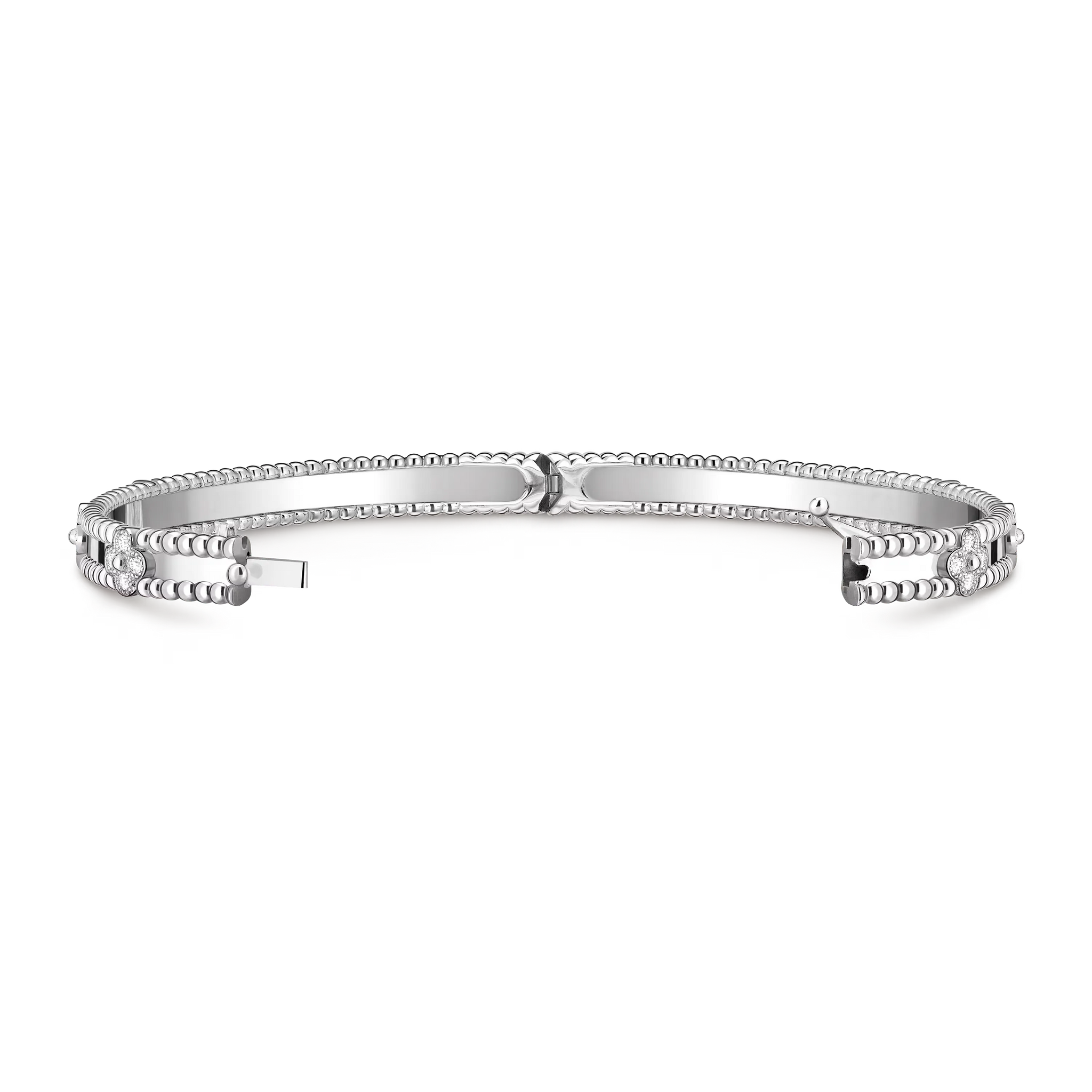 Sweet Clover White Gold Bracelet