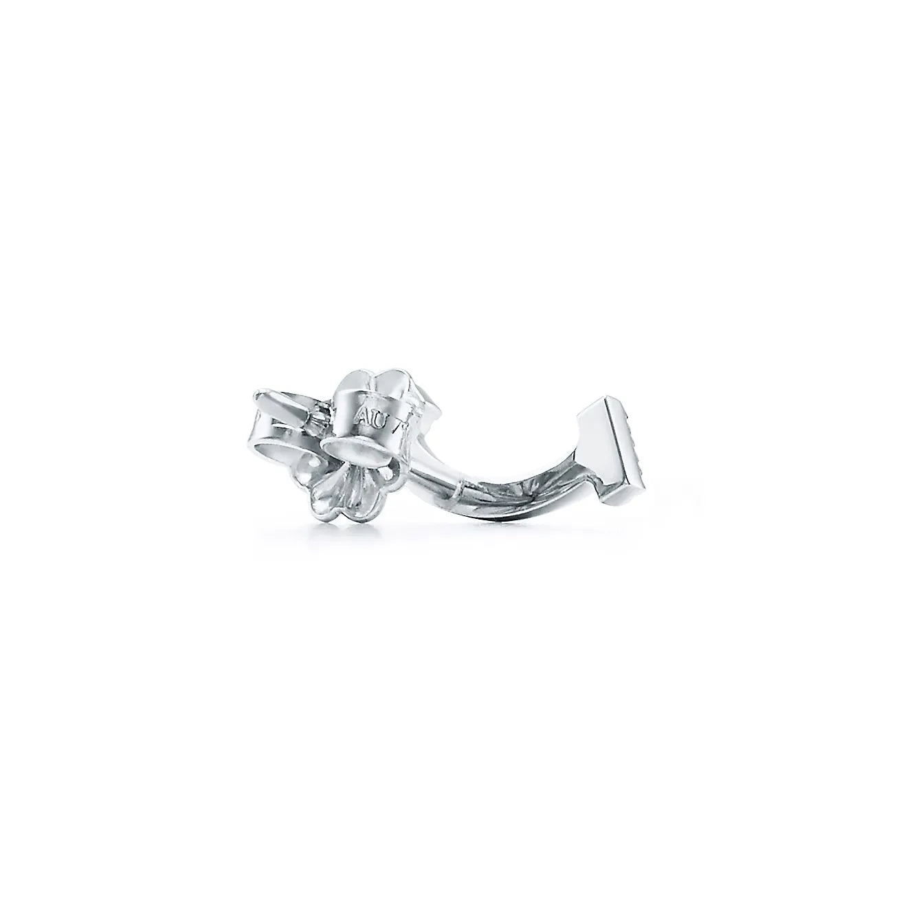 T Smile White Gold With Diamonds Earrings