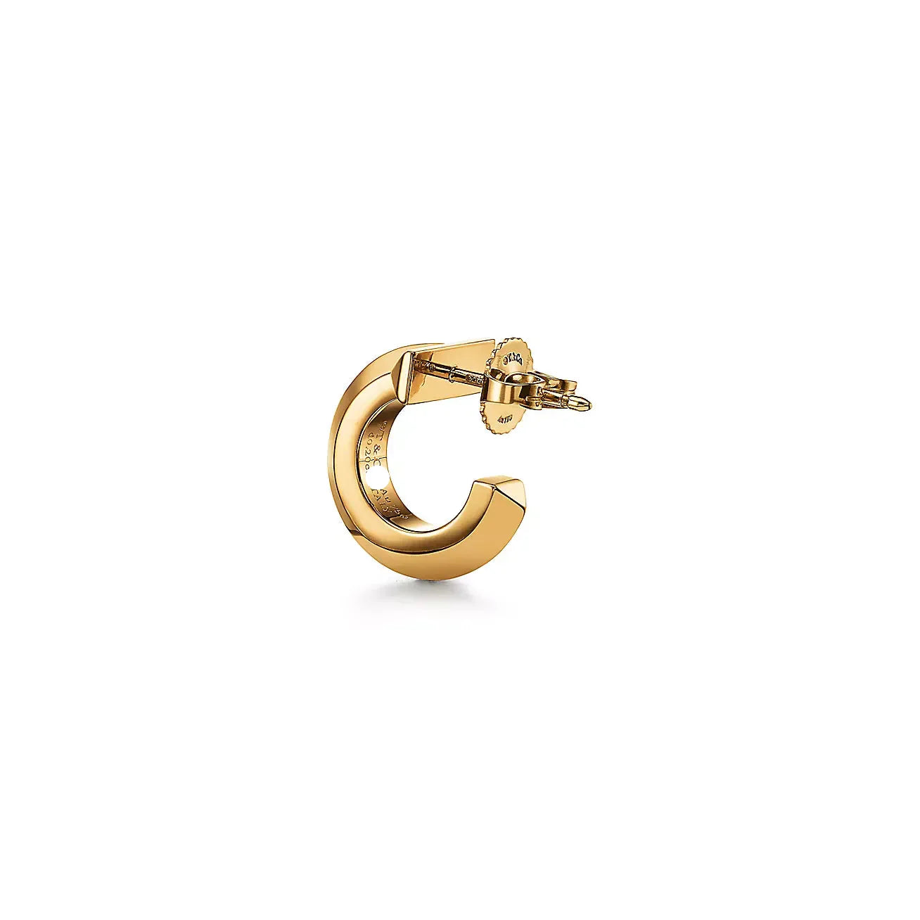 T1 Extra Small Yellow Gold With Diamonds Earrings