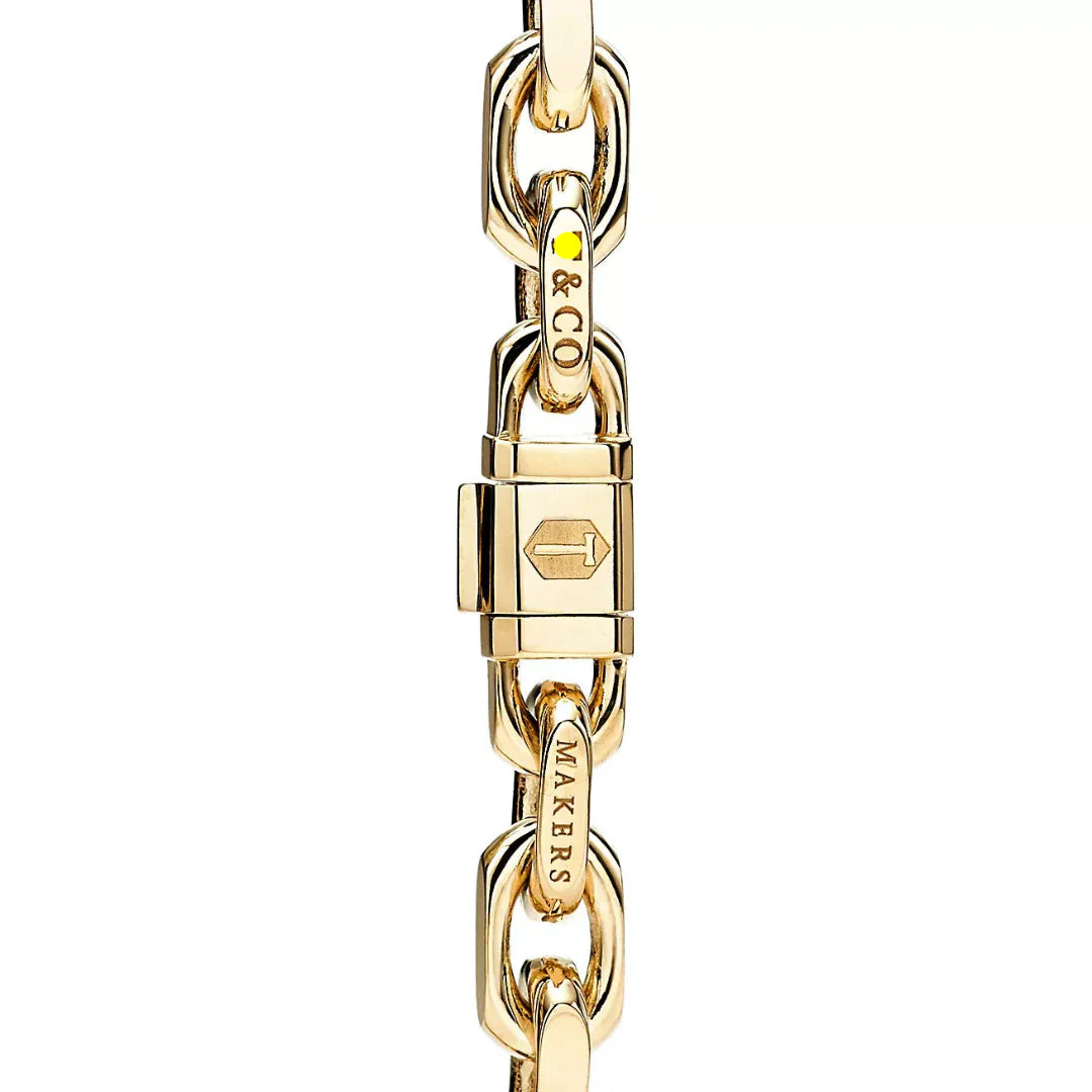 1837 Makers Narrow Chain Bracelet in Yellow Gold