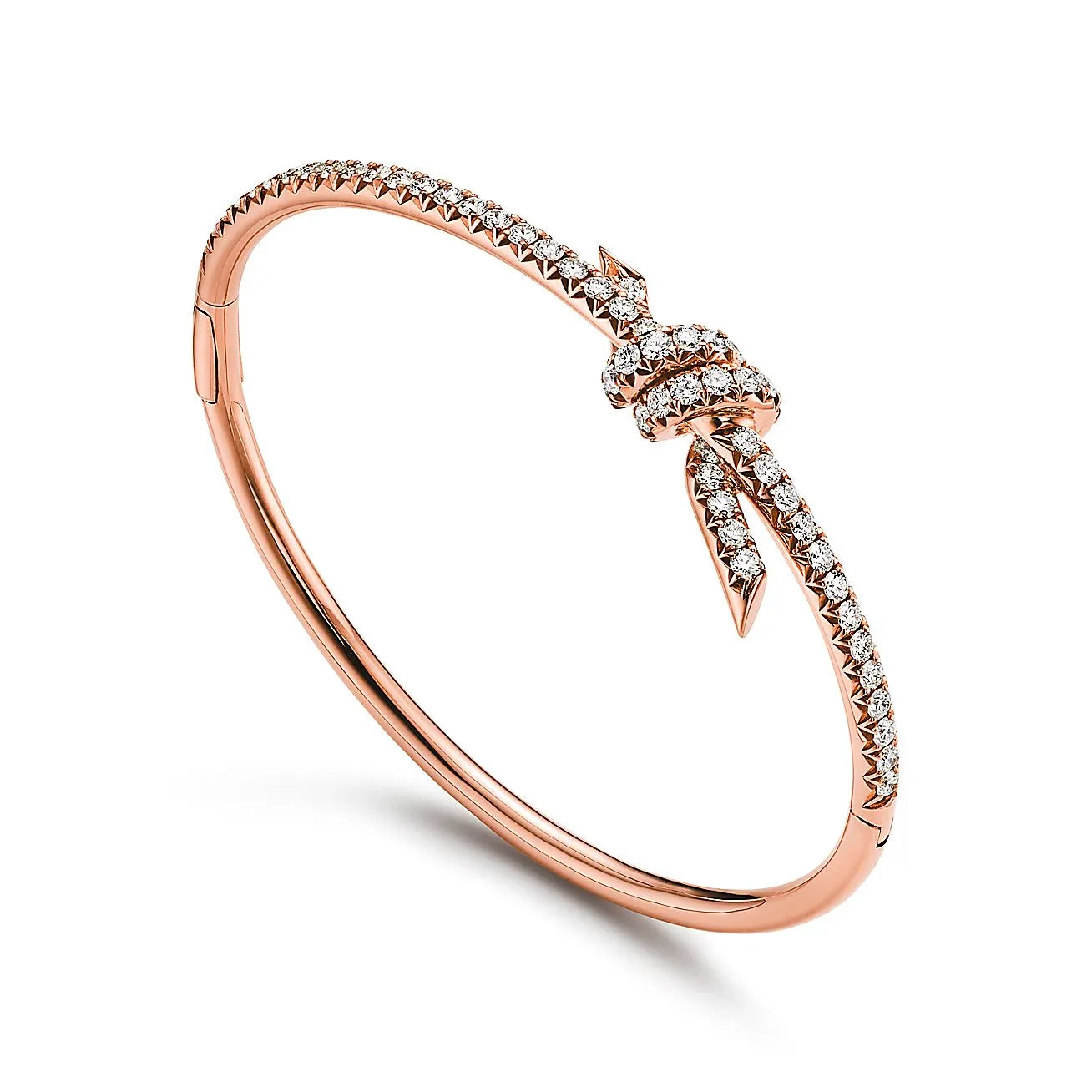 Knot Bracelets Rose Gold Full Diamonds