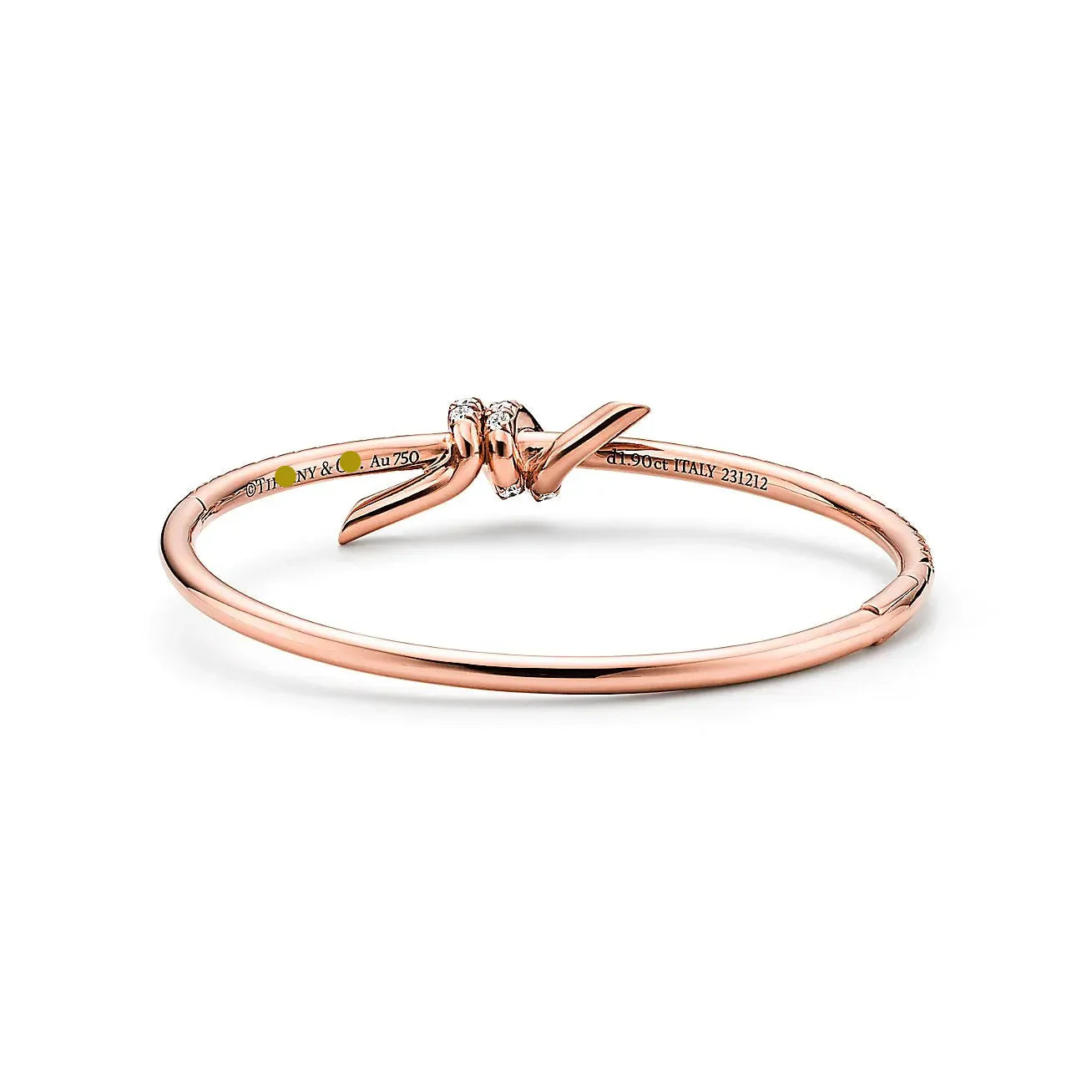 Knot Bracelets Rose Gold Full Diamonds