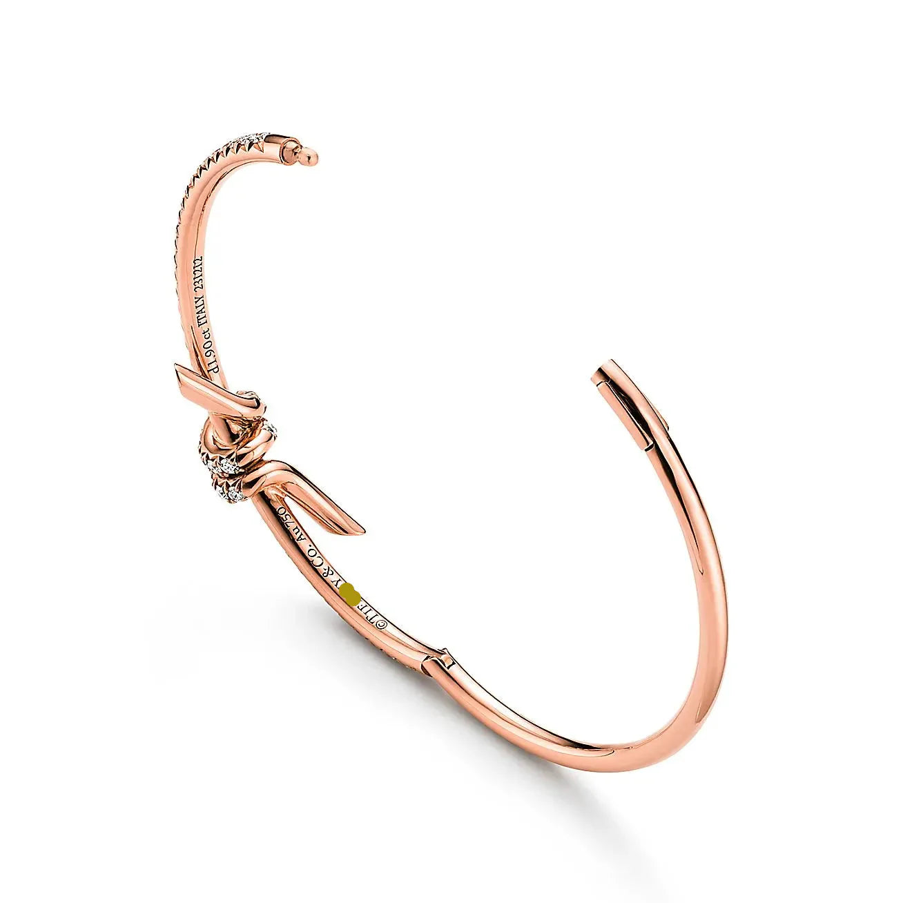 Knot Bracelets Rose Gold Full Diamonds