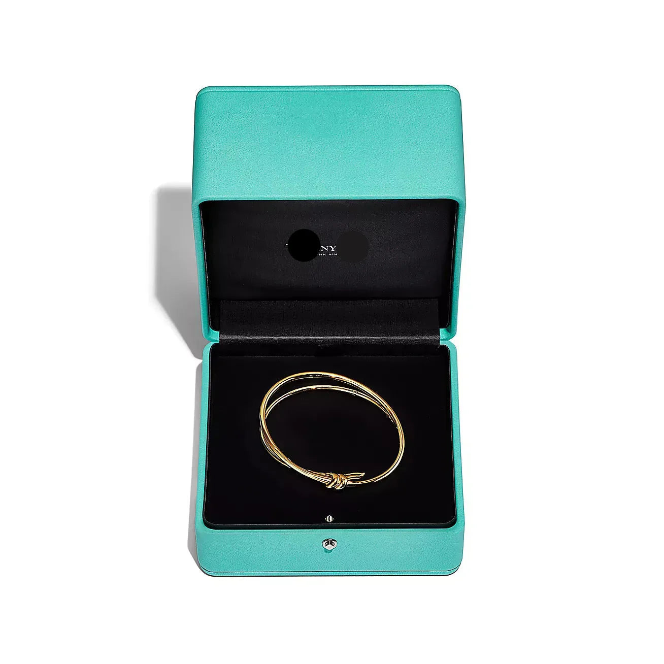Bracelets Knot Double Row Hinged Yellow Gold