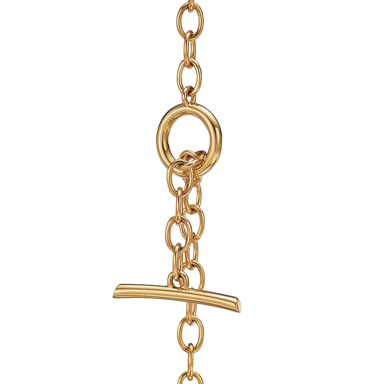 Knot Double Row Necklace Yellow Gold Full Diamonds