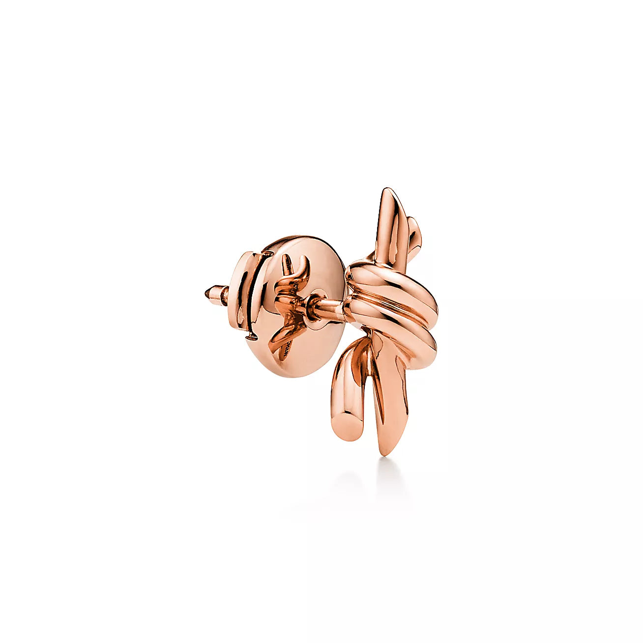 Knot Small Earrings in Rose Gold