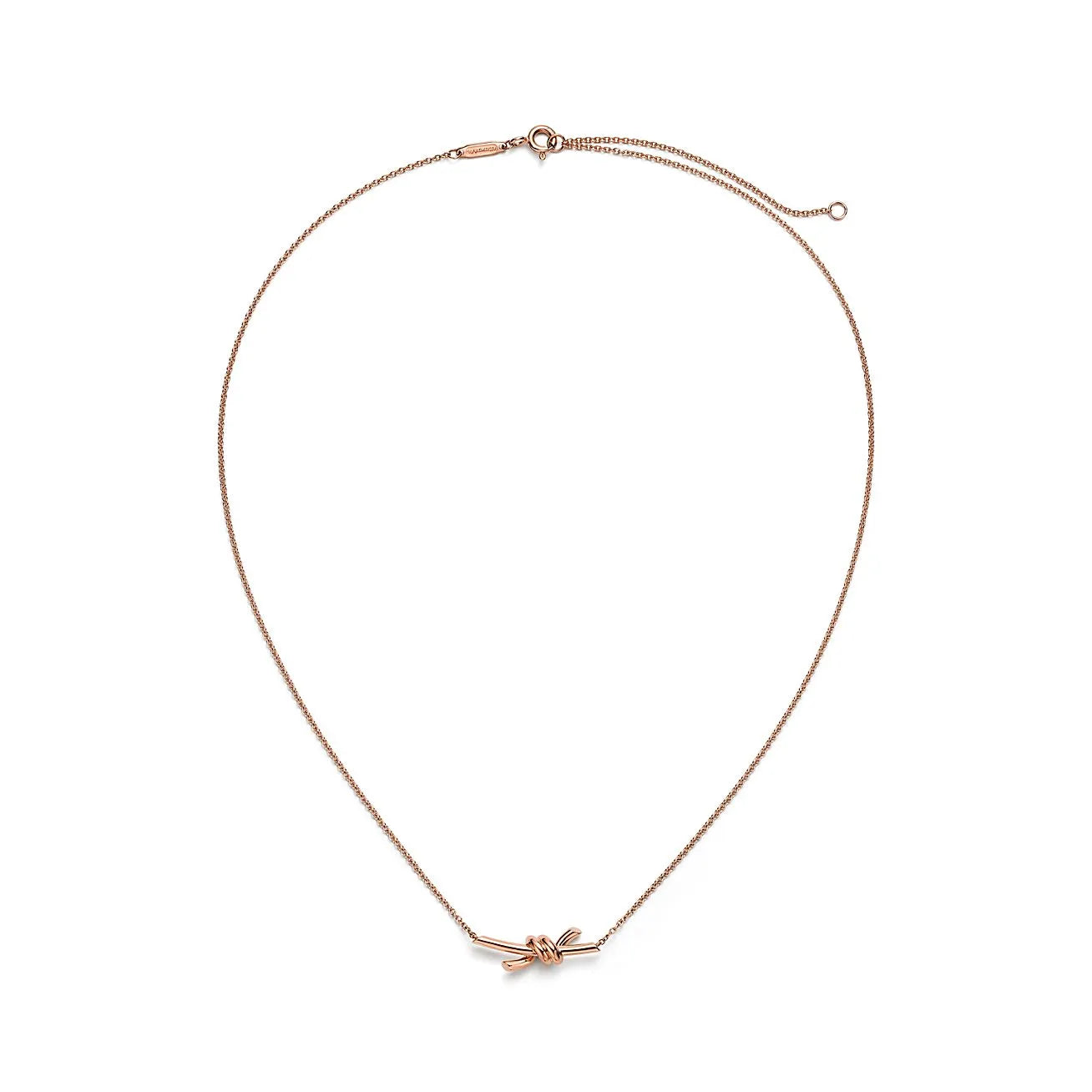 Knot Small Pendant in Rose Gold