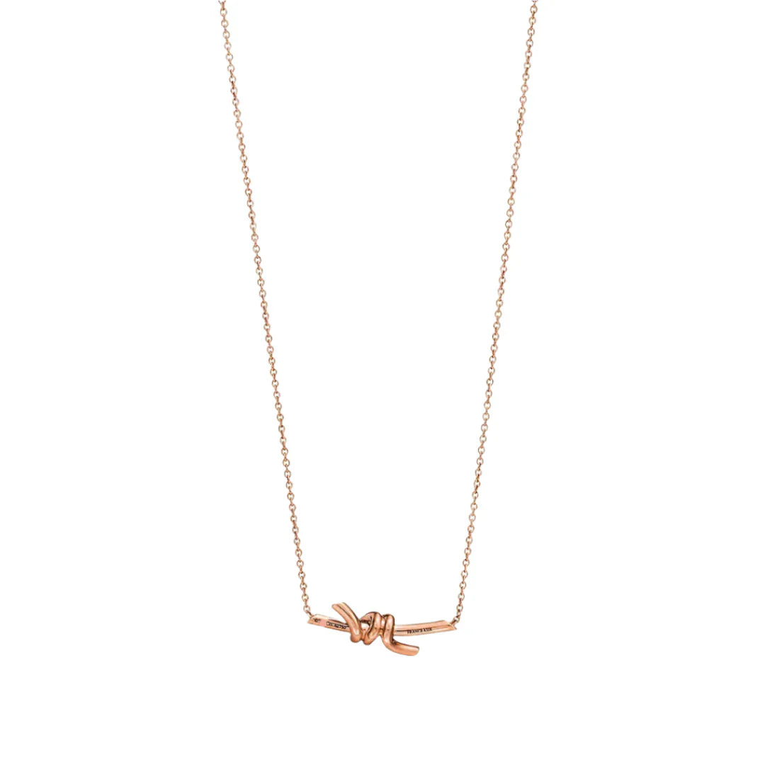 Knot Small Pendant in Rose Gold