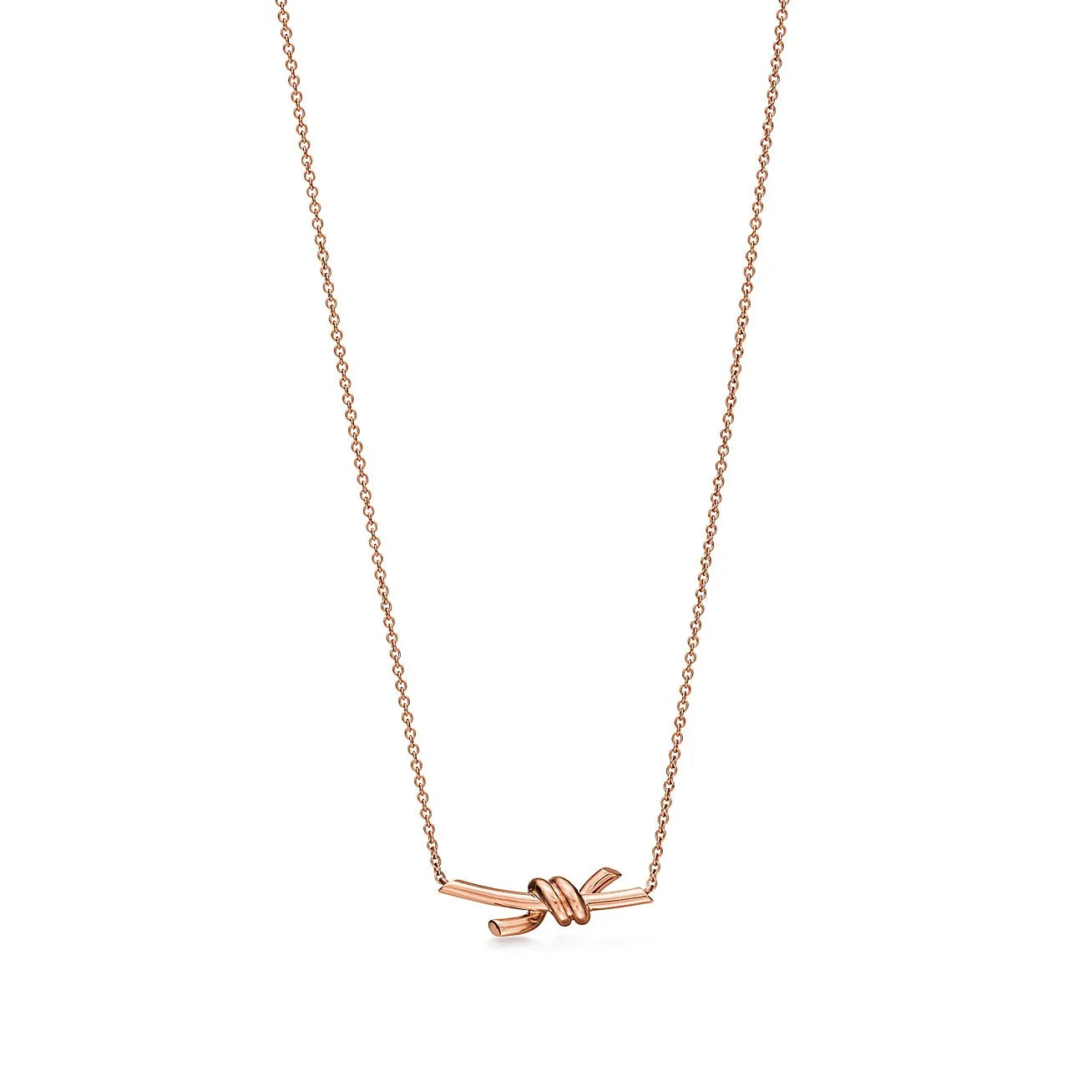 Knot Small Pendant in Rose Gold