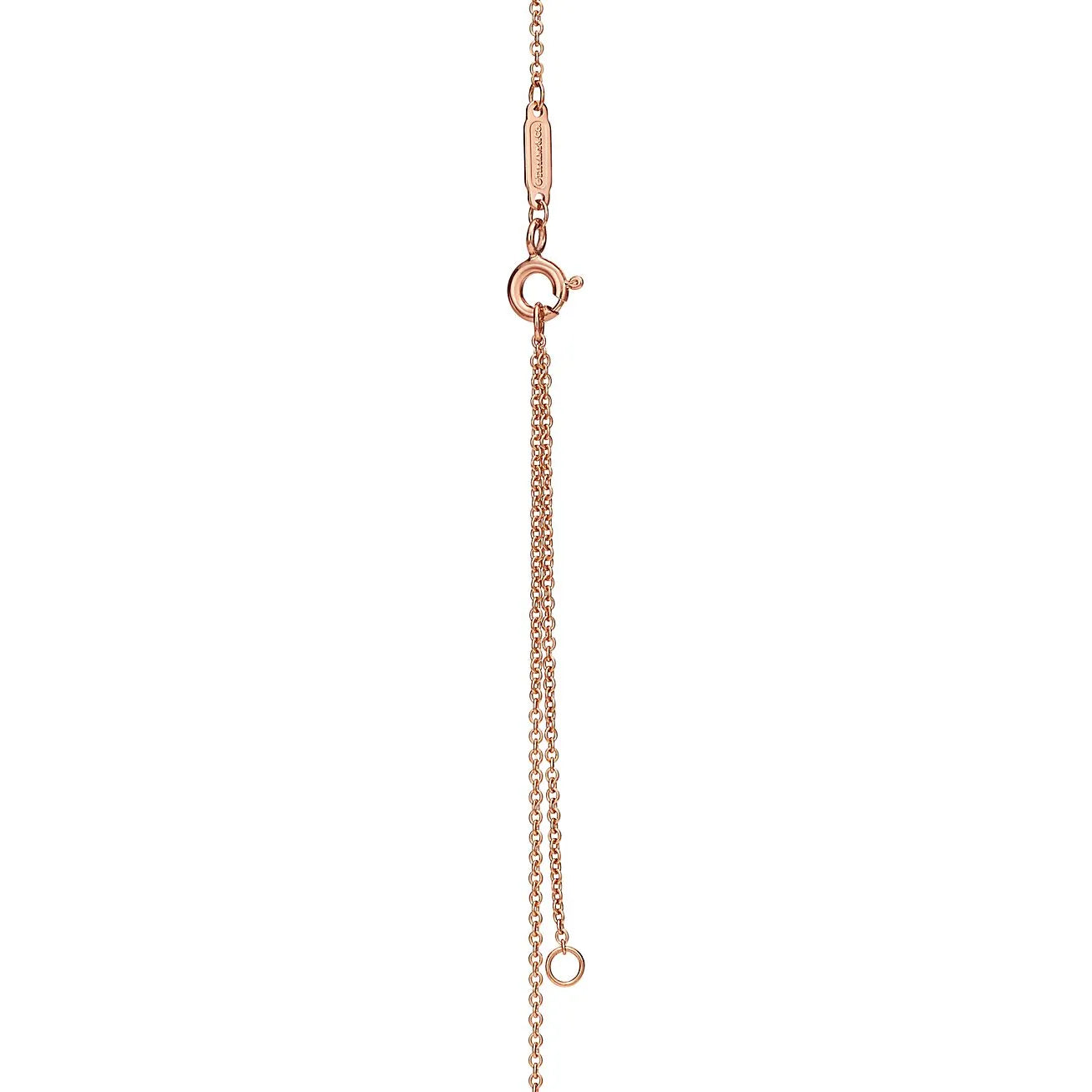 Knot Small Pendant in Rose Gold with Diamonds