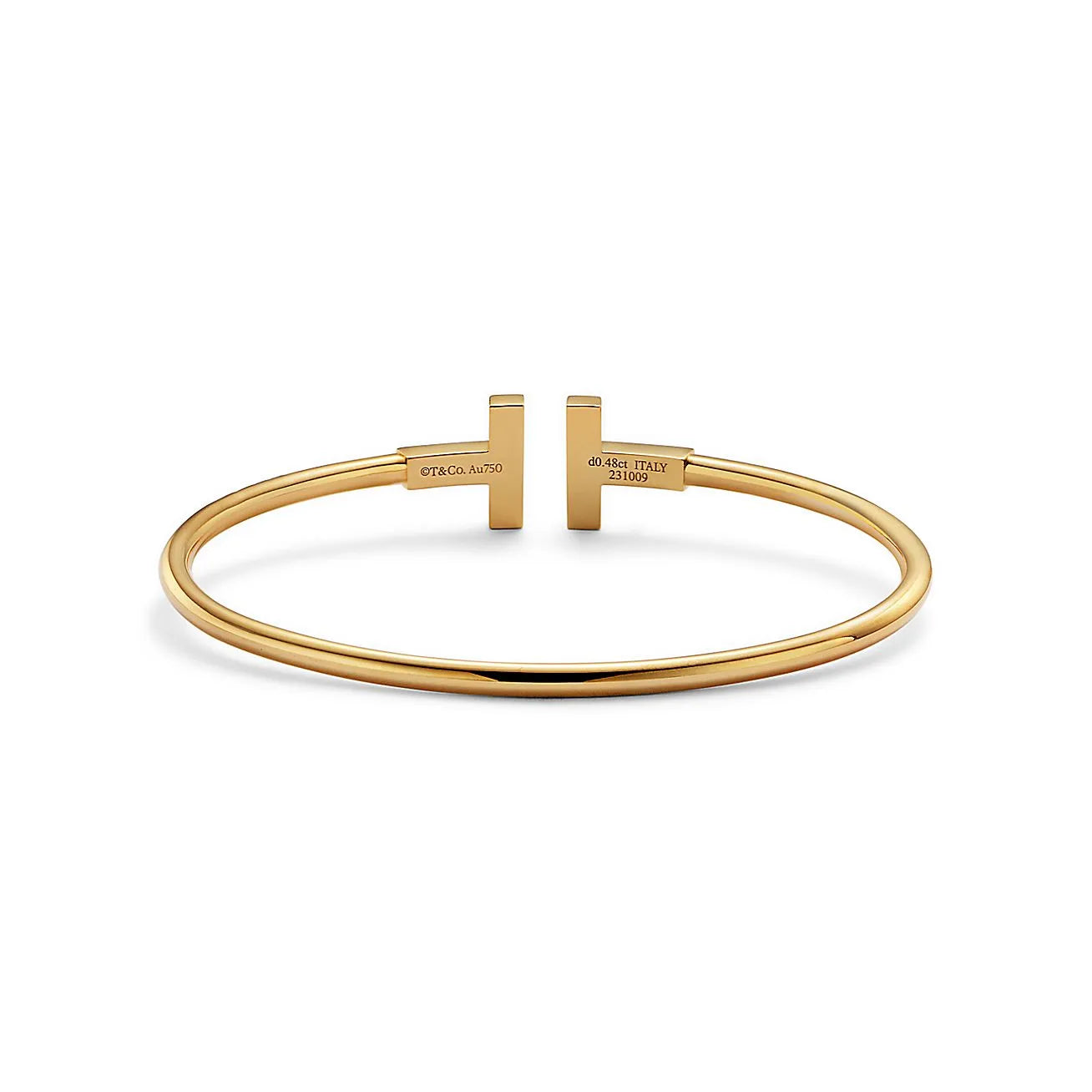 Bracelets T Pavé Diamond In Yellow Gold