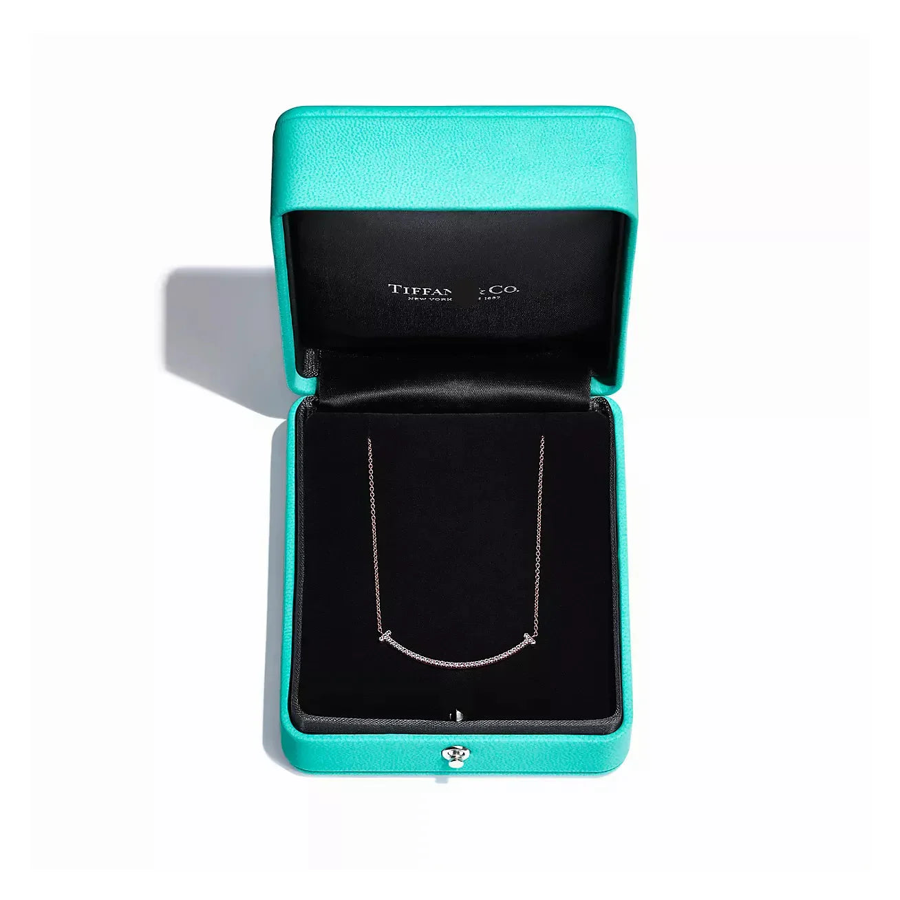 T Smile Pendant Small in Rose Gold Full Diamonds