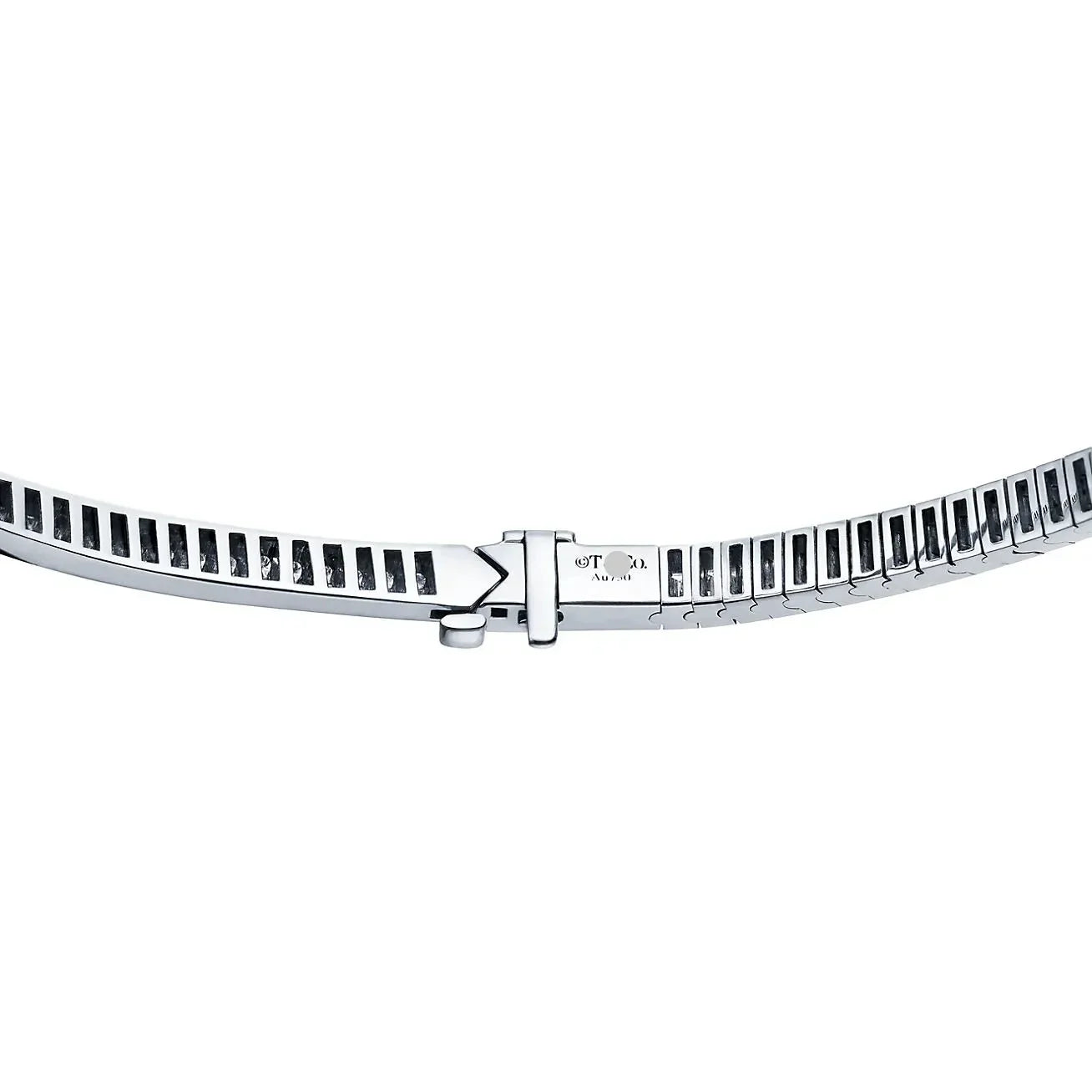 T T1 Diamond Necklace White Gold with Diamonds