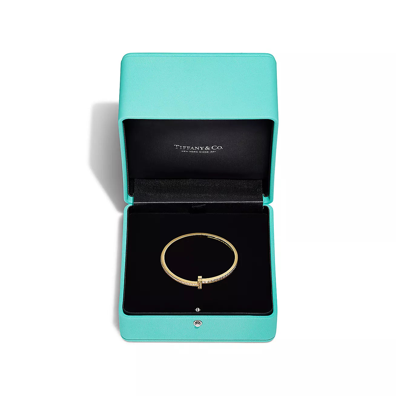 Bracelets T1 Narrow Pavé Yellow Gold Full Diamonds