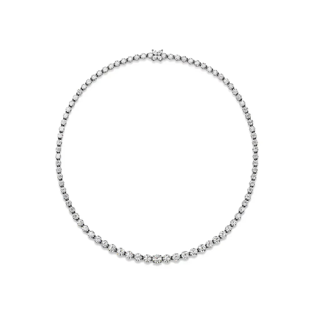 Victoria Diamond Necklace in White Gold