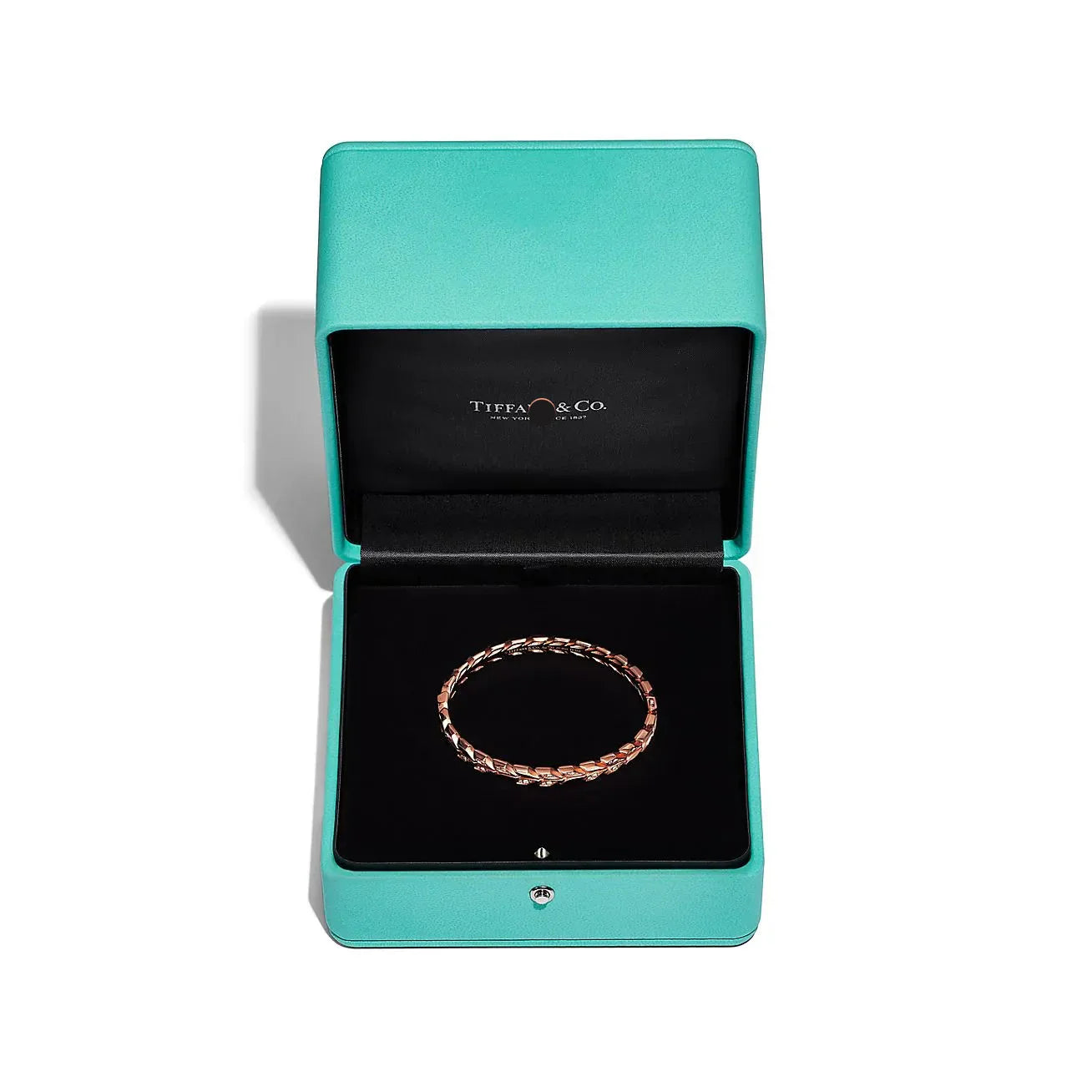 Victoria Vine Hinged Bangle Rose with Diamonds
