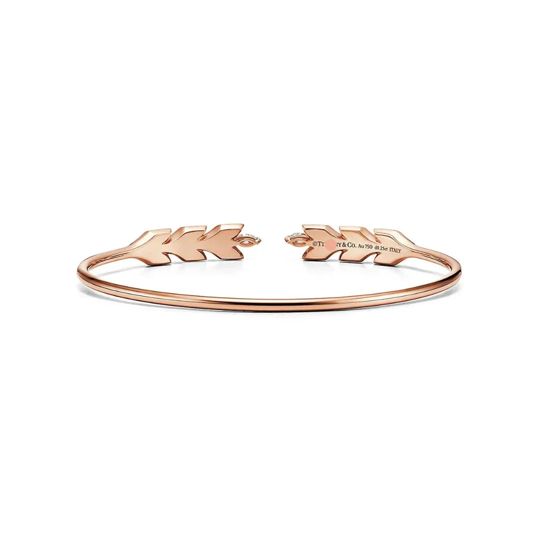 Victoria Vine Wire Bracelet in Rose Gold