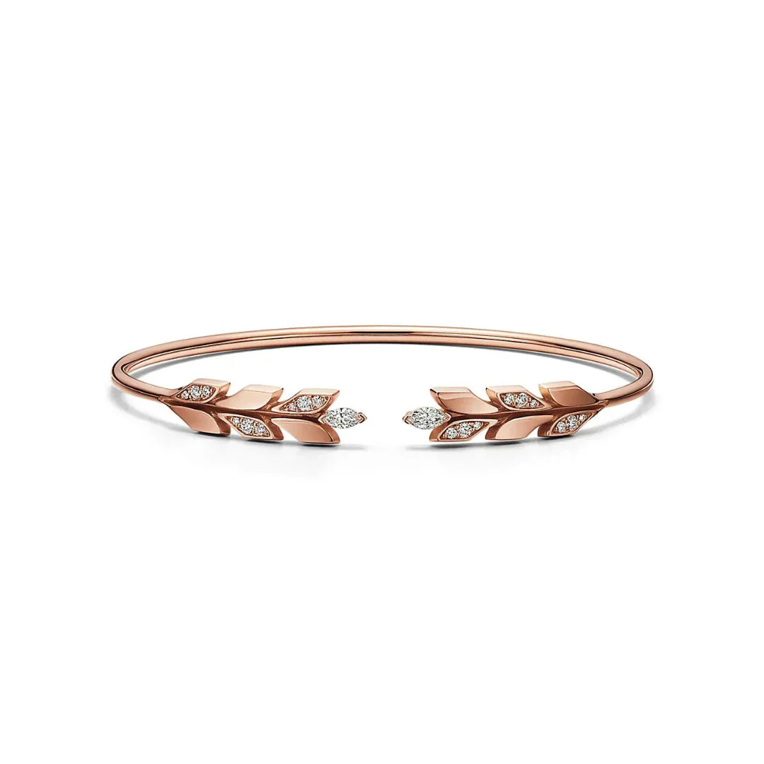 Victoria Vine Wire Bracelet in Rose Gold