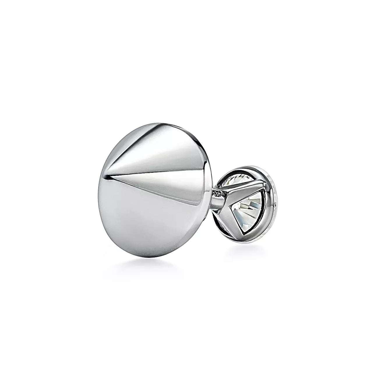 Titan Setting Platinum With Diamonds Earrings