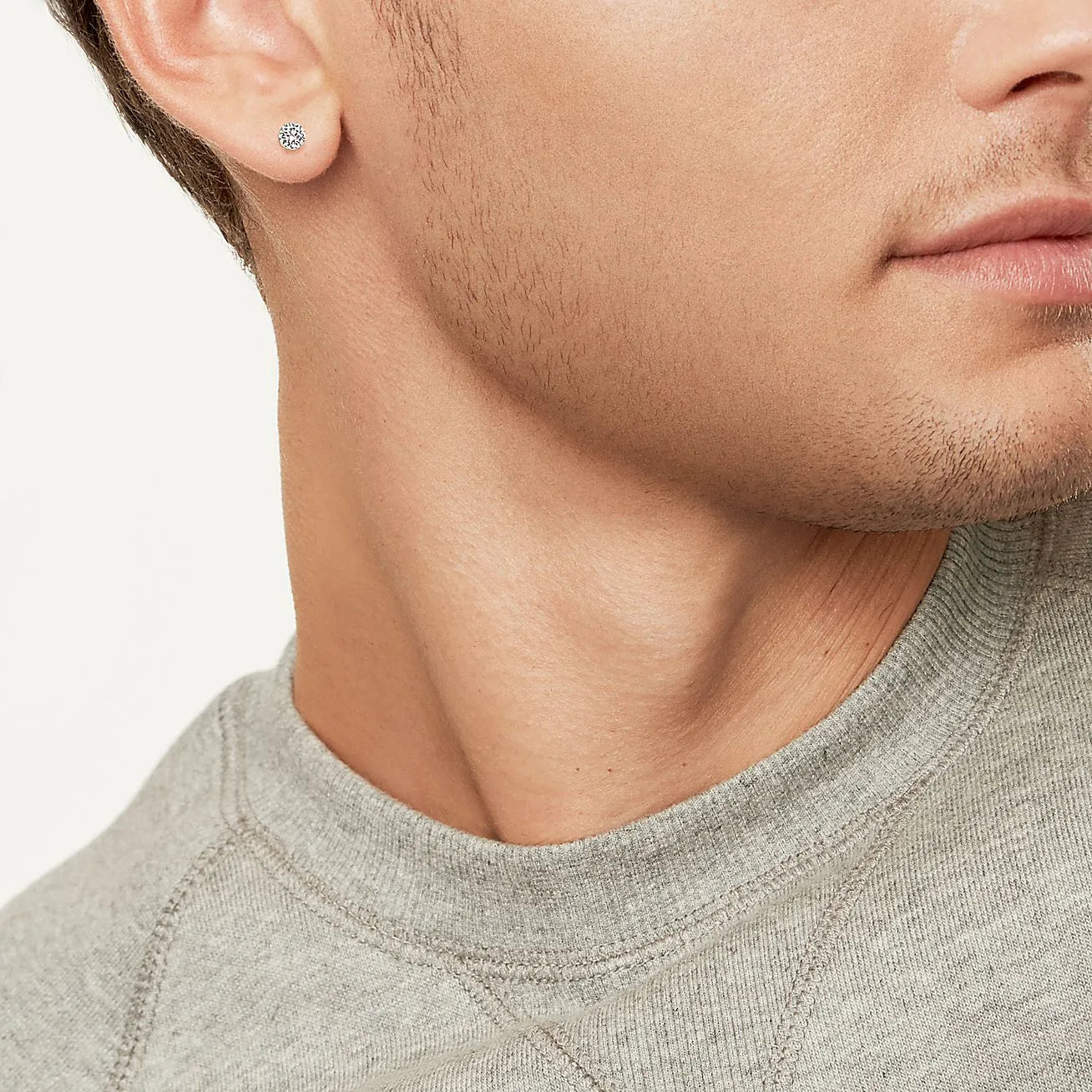 Titan Setting Platinum With Diamonds Earrings