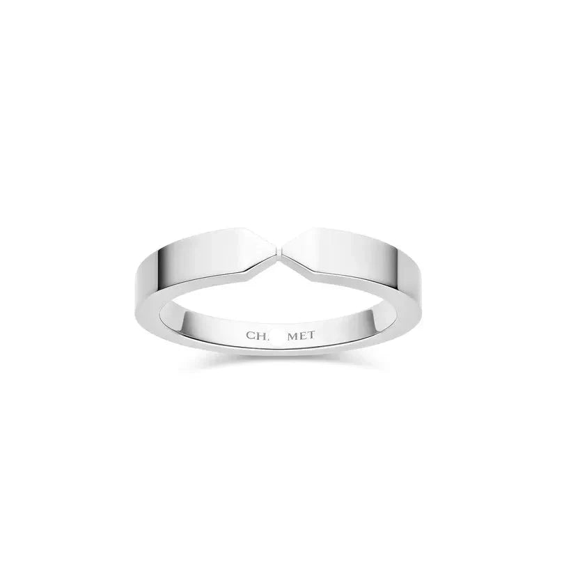 Triomphe Wedding Band White Gold