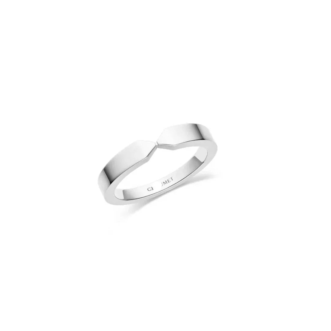 Triomphe Wedding Band White Gold