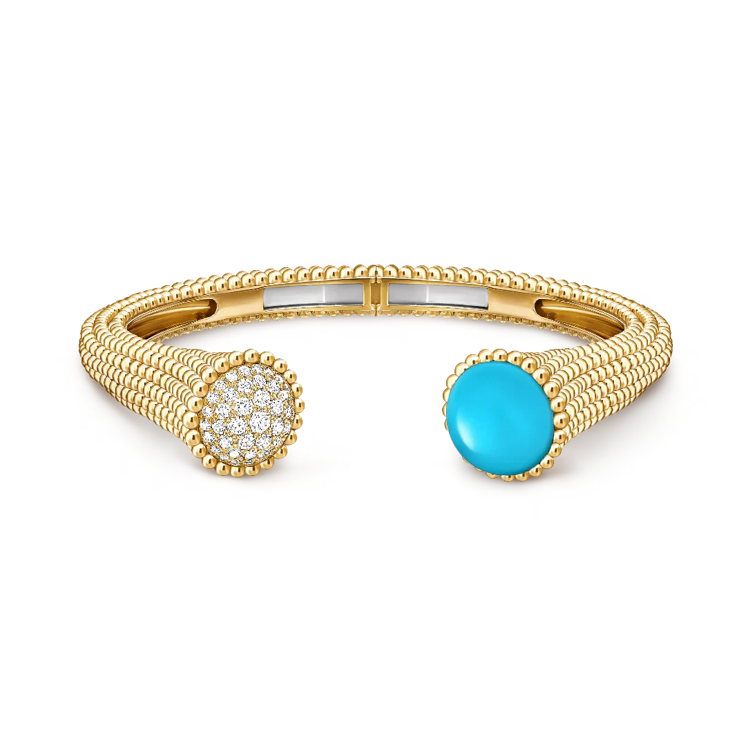 Turquoise Couleurs Bracelet Beaded Cuff