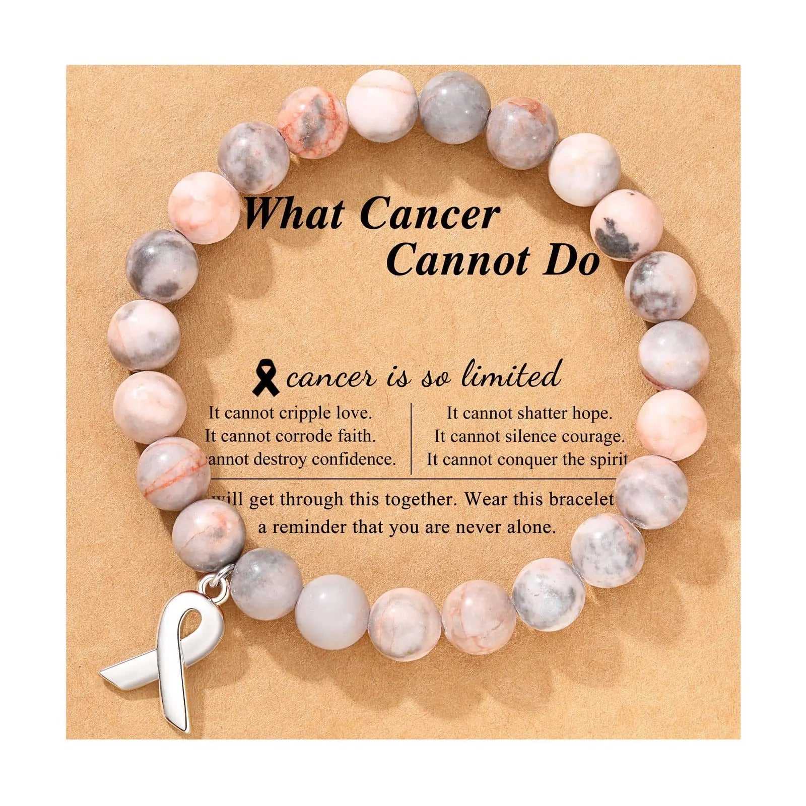 Crystal Bracelet for Breast Cancer Awareness