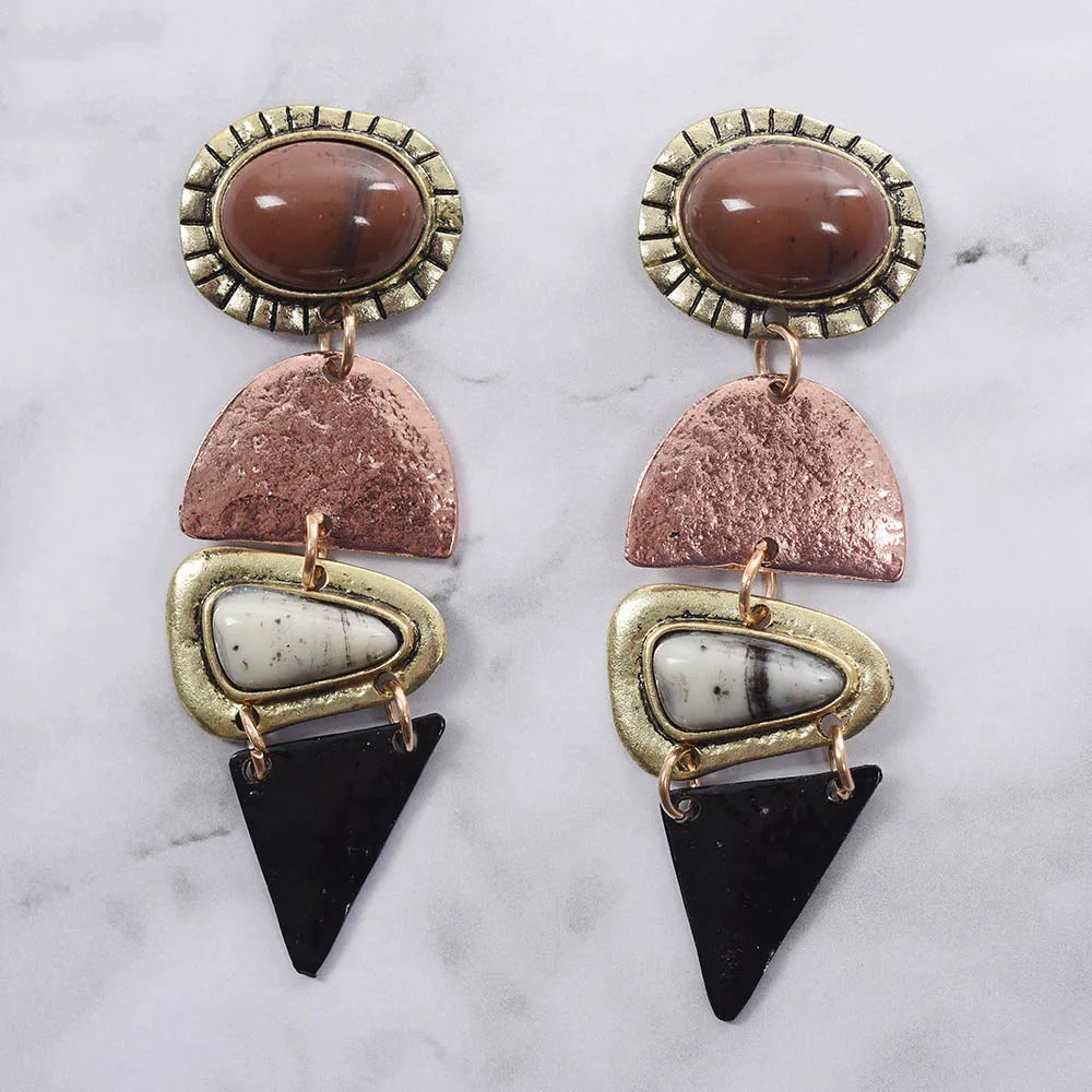 Bohemian Ethnic Statement Charm Retro Resin Stone Bracelet for Women